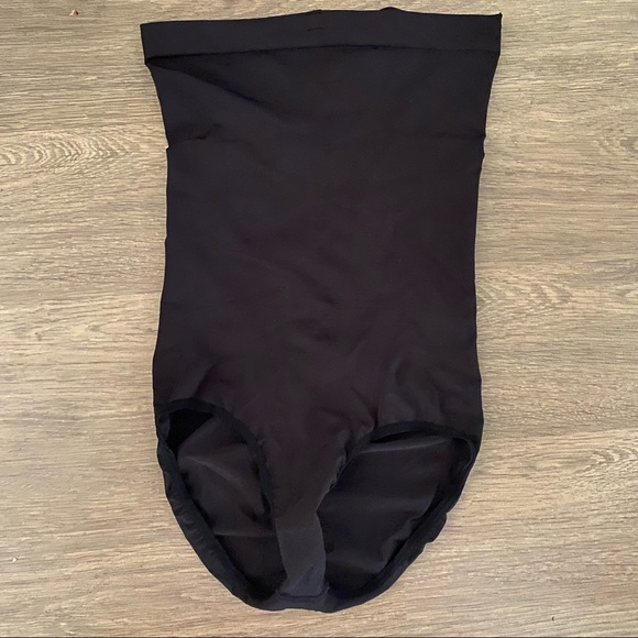 🟣 JULIE FRANCE Leger Collection High Waist Panty Shaper Black 2X EUC - Picture 2 of 10